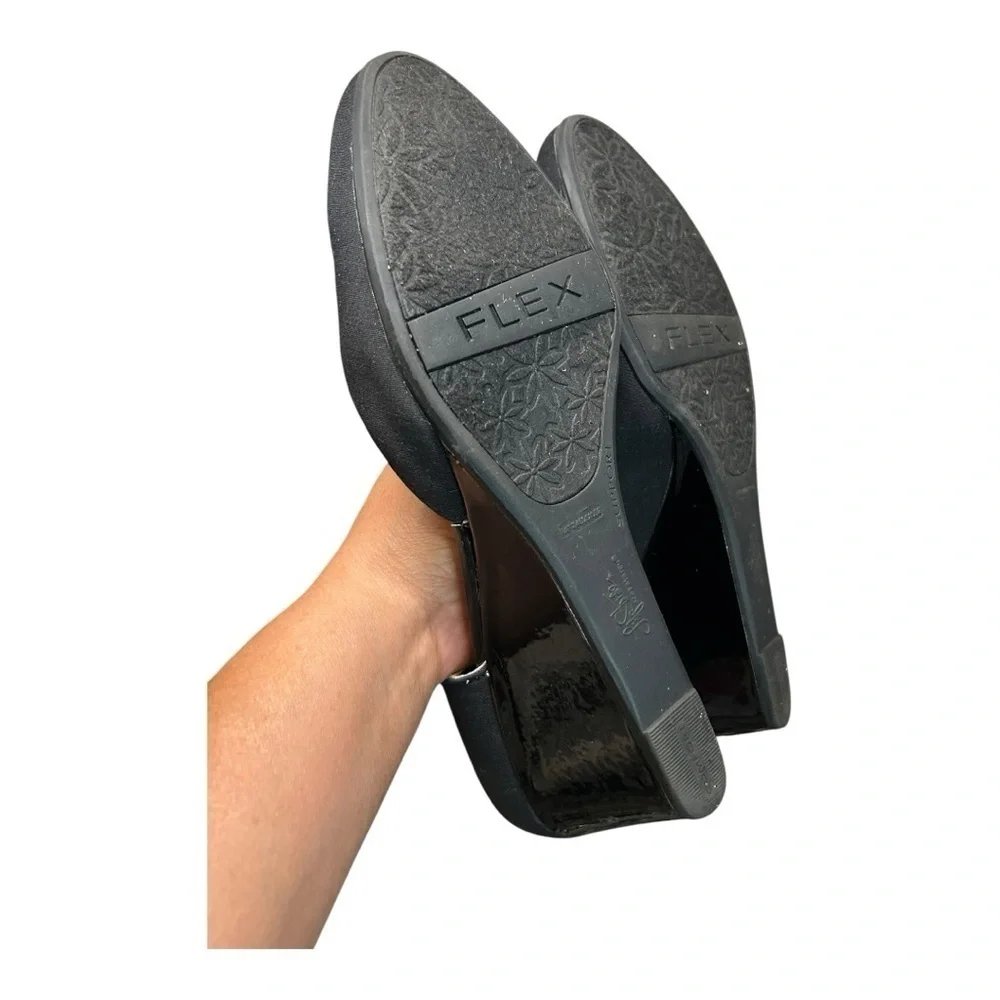 LifeStride Decisions Wedge Black Women's Shoes size 11